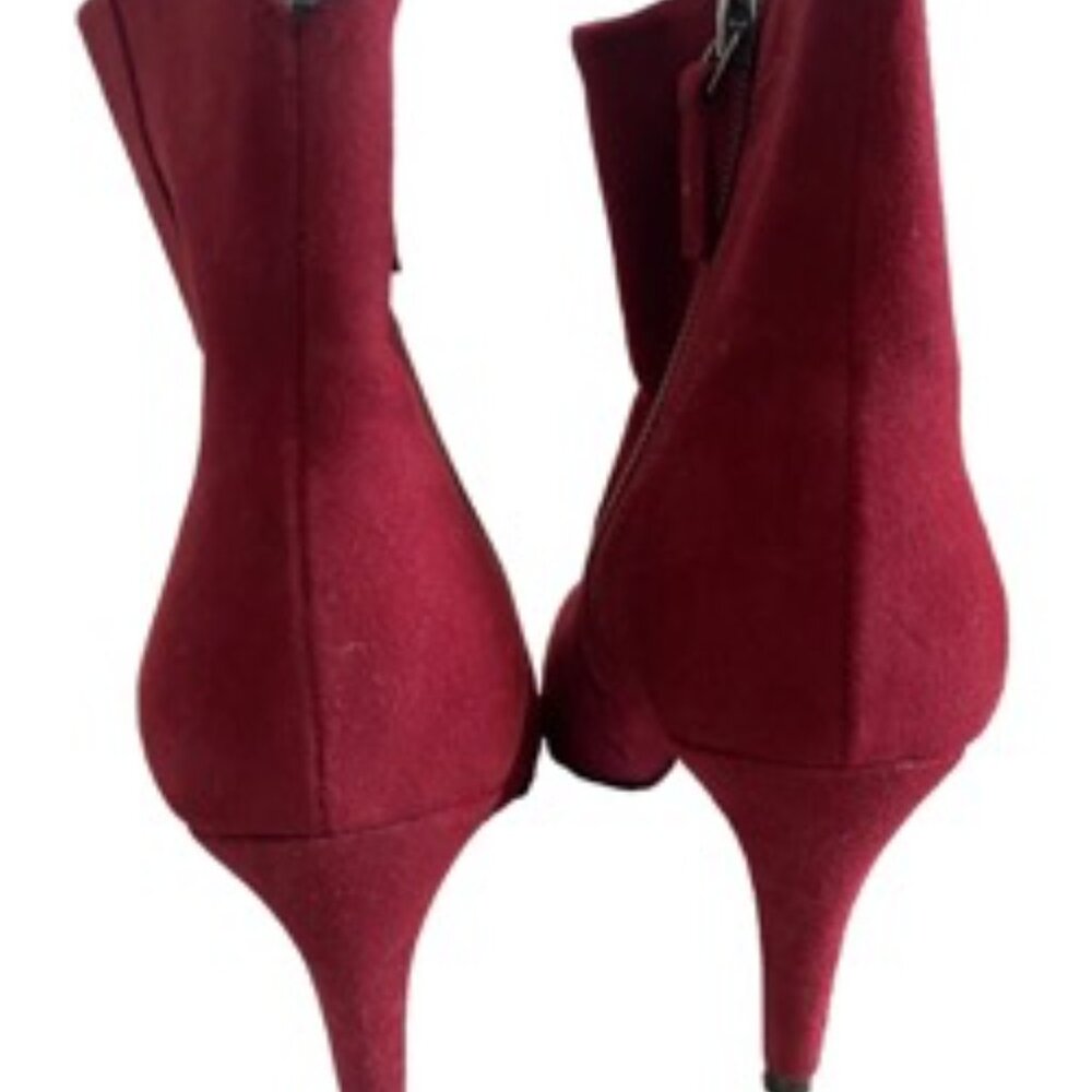 Botkier Teagan Heeled Women's Boots Ankle Bootie Red Size 6.5 - Picture 4 of 8